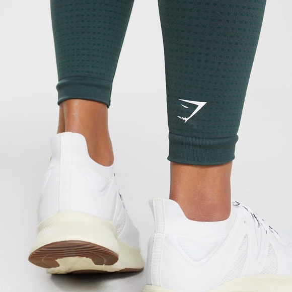 GYMSHARK VITAL SEAMLESS 2.0 LEGGINGS - Small, Woodland Green Marl - Picture 4 of 8